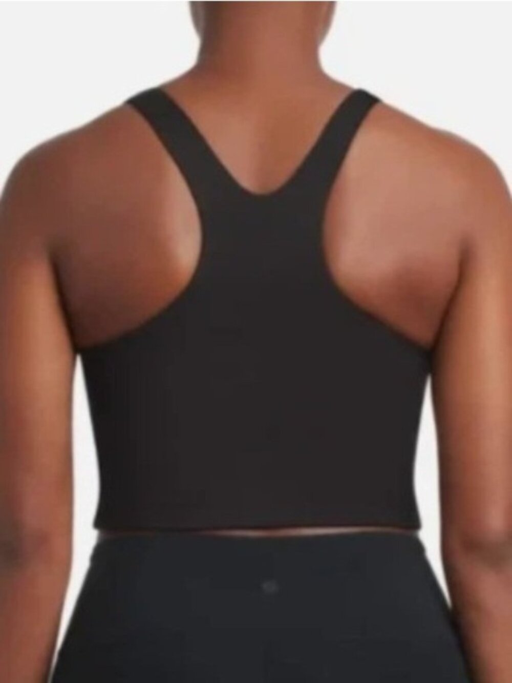 NWT Danskin Women's M Black & Beige 2-Pack Studio Bra Racerback High Neck - Picture 2 of 11